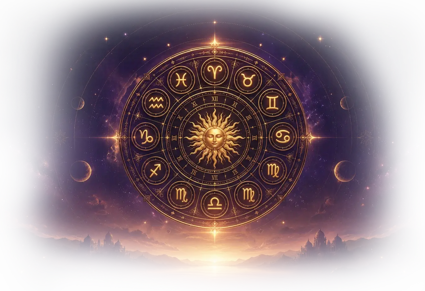 Zodiac cosmic wheel